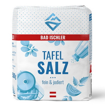 Bad Ischler Tafelsalz jodiert 500 gr. Pap.