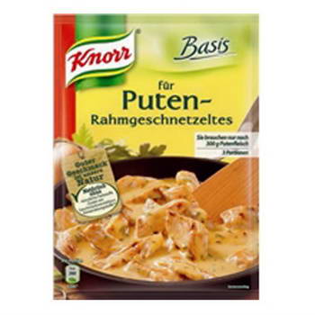 Knorr-Basis Puten-Rahmgeschnetzeltes