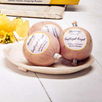 BED-GEFLÜGEL-KUGEL LEBERWURST