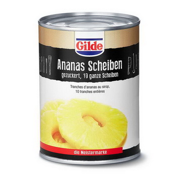 GILDE ANANAS Dose ganze Scheiben 580 ml