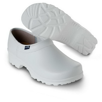 PANTOFFELN mit FERSENTEIL WEISS 40