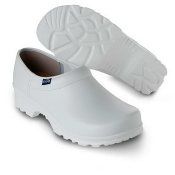 PANTOFFELN mit FERSENTEIL WEISS 41