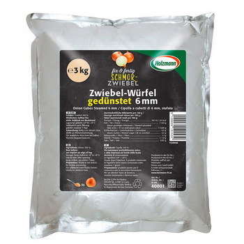 Zwiebel Würfel 6 mm hell 3 Kg
