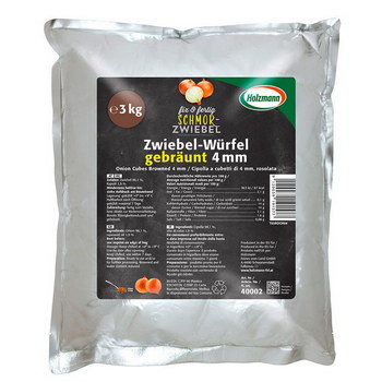 Zwiebel Würfel 4 mm braun 3 Kg