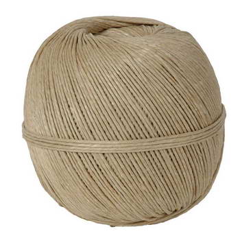 Flachs-Bindfaden 2-fach, ca. 1,8 mm, poliert, nutur.