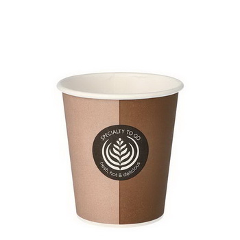TRINKBECHER PAPPE "TO GO" 0,2L Durchmesser 8cm (9,1cm), 1 Pkg. = 50 Stück