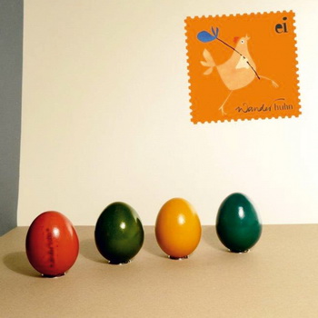 WANDERHUHN OSTEREIER EINFÄRBIG