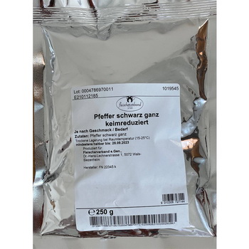 Pfeffer schwarz ganz 250g