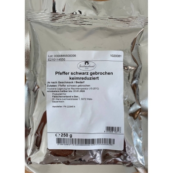 Pfeffer schwarz gebrochen 250g