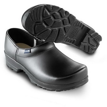 PANTOFFELN mit FERSENTEIL SCHWARZ 44