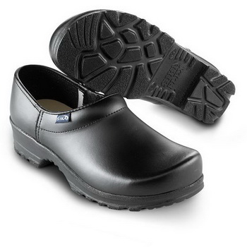 PANTOFFELN mit FERSENTEIL SCHWARZ 45