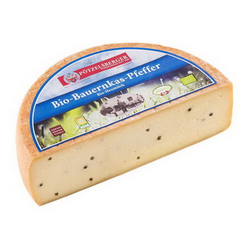 Pötzelsberger BIO-Bauernkas mit Pfeffer 50%