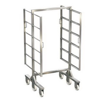 Niro-Rauchwagen 921x985x1970mm ohne Griffe