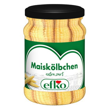 Maiskölbchen in mildem Essig 230 ml Glas