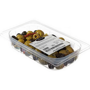 Preview: Große Oliven grün & schwarz 800 gr