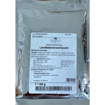 EM-Landleberstreichwurst 150GR. Im Aromaschutzbeutel