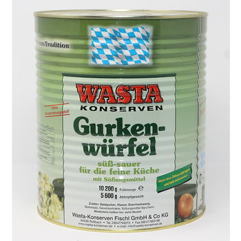 Gurkenwürfel 10 Kg Dose