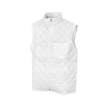 THERMOWESTE MIT FLEECEKRAGEN M  WEISS