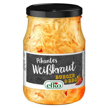 Efko pikantes Weißkraut Burger & BBQ 370ml