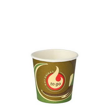 TRINKBECHER PAPPE "TO GO" 0,1L Durchmesser 6cm, 1 Pkg. = 80 Stück