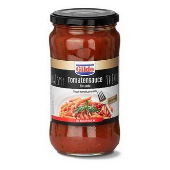 Preview: Gilde-Tomatensauce Piccante 12x490g
