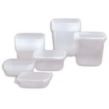 Becher eckig 250g NEU PP