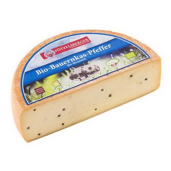Pötzelsberger BIO-Bauernkas mit Pfeffer 50%