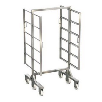 Niro-Rauchwagen 921x985x1970mm ohne Griffe