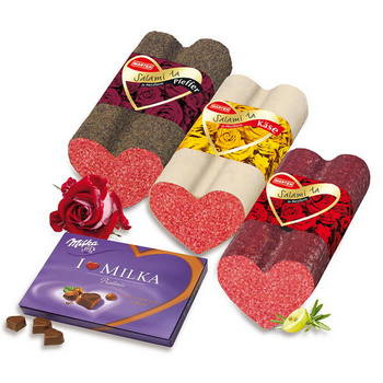 Salami la Premium in Herzform