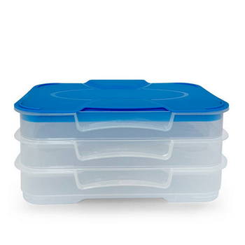 Kühlschrank-Stapelbox grün/transparent