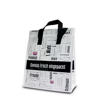 Kühltasche mit Bodenfalte ''Genuss frisch eingepackt''