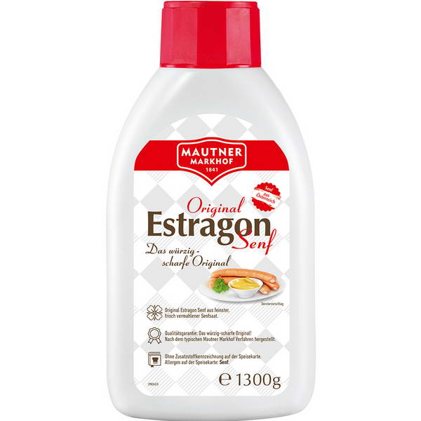 Mautner Markhof - Estragon Senf 1,3kg Stehtube