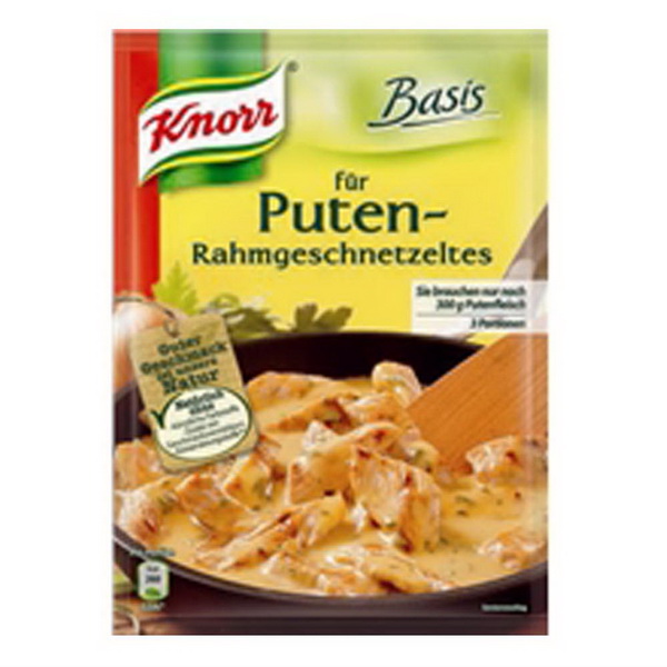 Knorr-Basis Puten-Rahmgeschnetzeltes