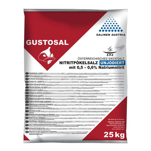 Gustosal Nitritpökelsalz 0,6% fein 25 kg