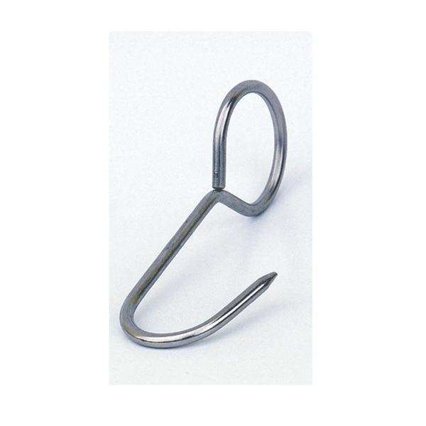 Ring-Fleischhaken, rostfrei, verschweißt 16 cm