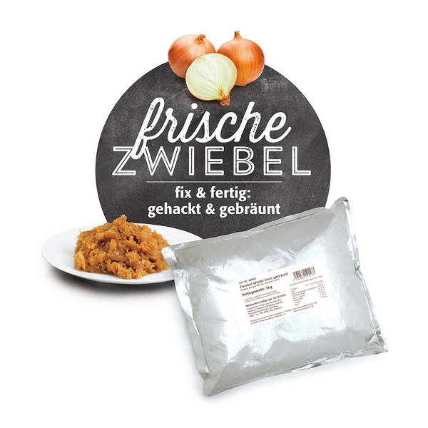 Zwiebel Würfel 4 mm braun 3 Kg