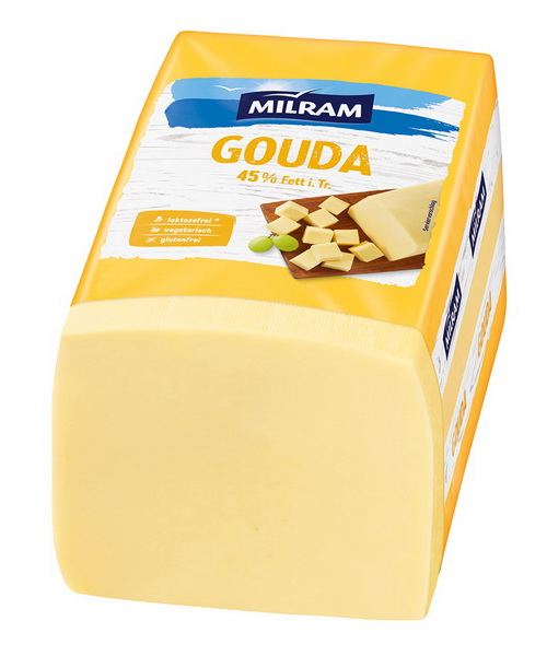 Milram Gouda 45% F.i.T. ca. 2,5 kg