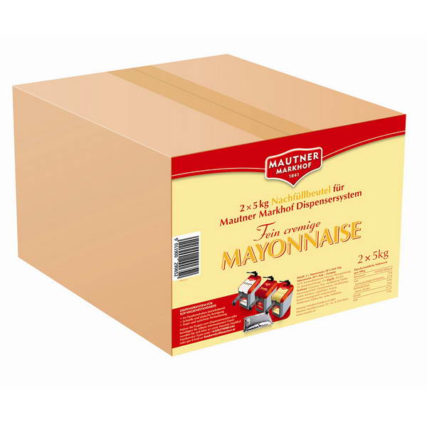 Mautner - Mayonnaise Duispenser 2x5 kg Beutel Nachfüllung