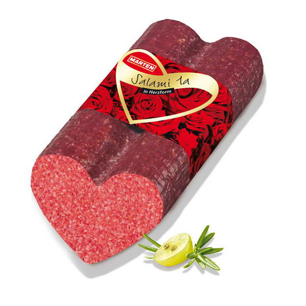 Salami la Premium in Herzform