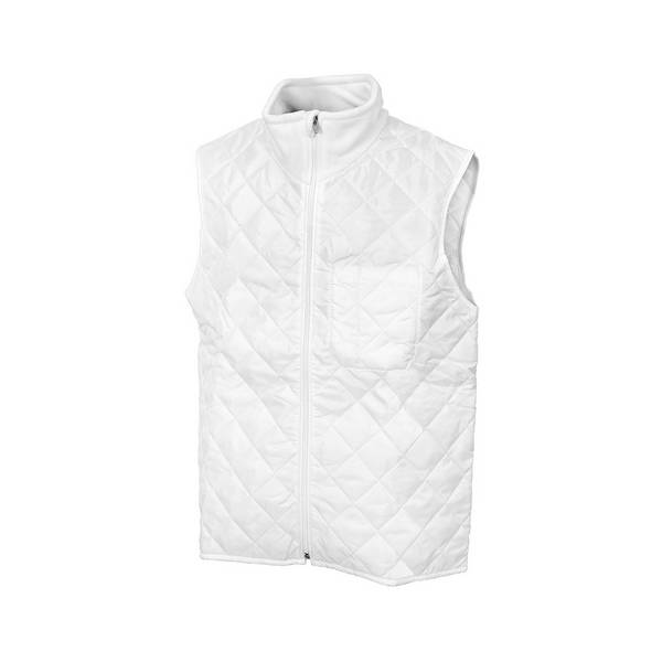 THERMOWESTE MIT FLEECEKRAGEN M  WEISS