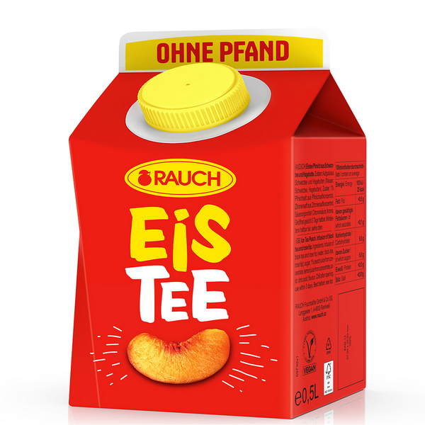 Rauch Eistee Pfirsich 0,5 lt. Tetra