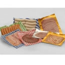 Siegelrandbeutel Karo Rot 130X280mm