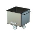 Hub- Beschickungswagen aus Edelstahl