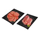 Siegelrandbeutel 90m 180x230 - einseitig schwarz